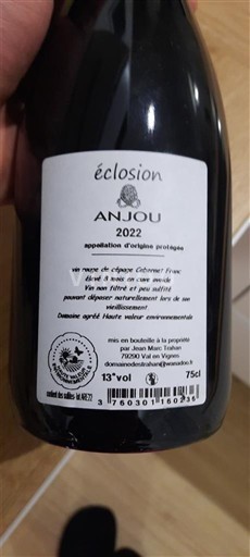 Loiren laakso Anjou Domaine Ogereau Éclosion 2022