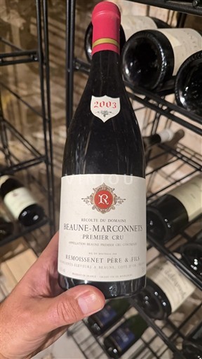 Burgundi Beaune Premier Cru Remoissenet Père & Fils Marconnets 2003