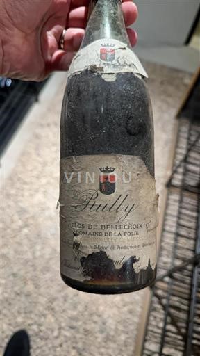 Bourgogne Rully Domaine La Folie Clos de Bellecroix 1974