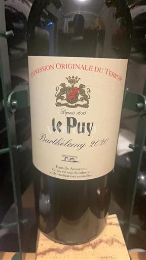 Bordeaux Francs Côtes de Bordeaux Château Le Puy Barthélemy 2020
