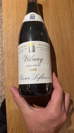 Burgundy Volnay Premier Cru Olivier Leflaive 1er Cru Mitans 2008