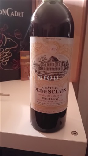 Bordeaux Pauillac Château Pedesclaux 1985