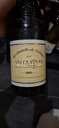 Rhône-dalen Vacqueyras Les Dentelles de Vudière 2013