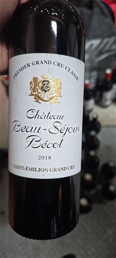 Bordéus Saint-Émilion Grand Cru Grand Cru Château Beau-Séjour Bécot 2018