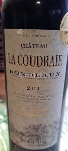 Bordeaux Château La Coudraie 2014