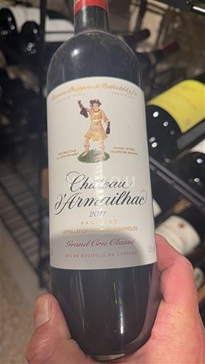 Bordeaux Pauillac Grand Cru Château Armailhac 2011