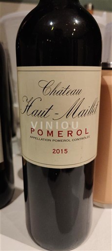 Burdeos Pomerol Château Haut-Maillet 2015