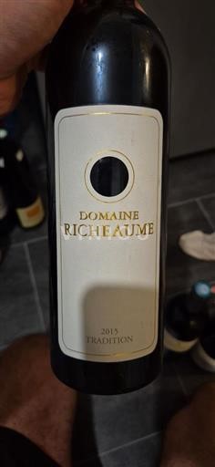 Provence, basse vallée du Rhône, Corse Méditerranée Domaine Richeaume Tradition 2015