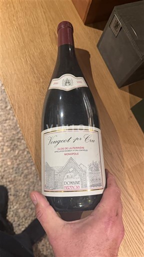 Bourgogne Vougeot Premier Cru Domaine Bertagna Clos de la Perrière Monopole 2018