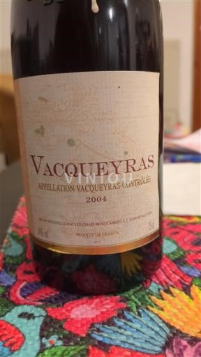 Rhône-dalen Vacqueyras Chais Beaucasaux et Mont Sauveur 2004