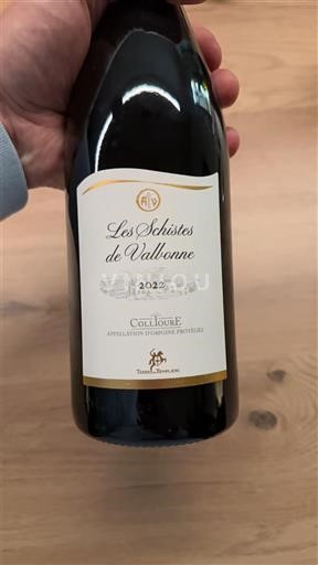 Roussillon Collioure Terres Plurielles Les Schistes de Vallbonne 2022