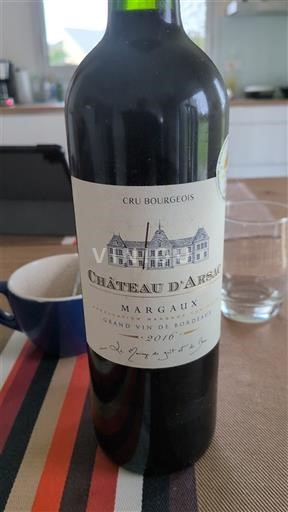 Bordeaux Margaux Château Arsac 2016