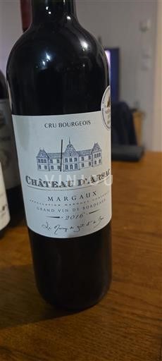 Bordeaux Margaux Château Arsac 2016