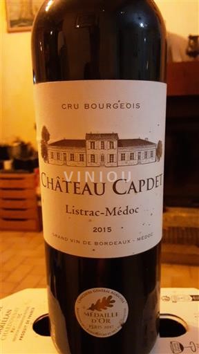Bordeaux Listrac-Médoc Cru Bourgeois Château Capdet 2015