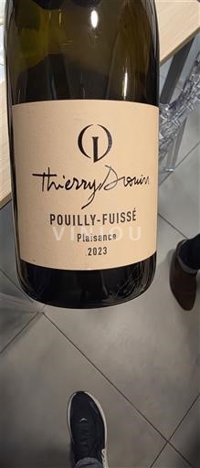 Bourgogne Pouilly-fuissé Thierry Drouin Plaisance 2023