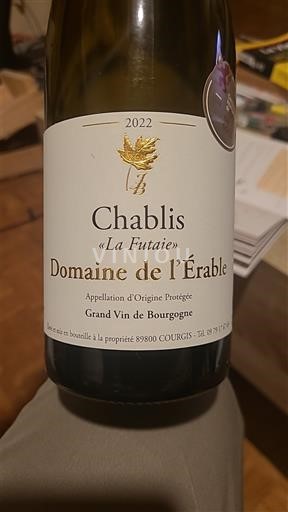 Borgoña Chablis Domaine L'Érable La Futaie 2022