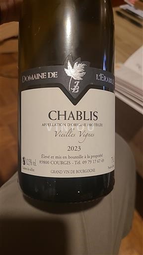 Borgoña Chablis Domaine L'Érable Vieilles Vignes 2023