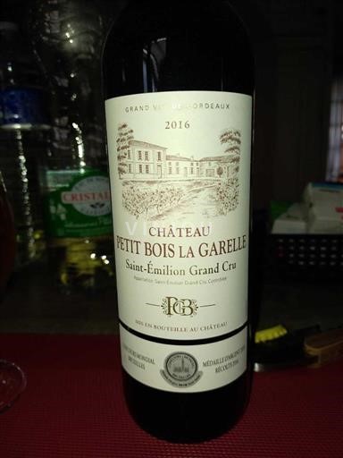 Bordeaux Saint-Émilion Grand Cru Grand Cru Château Petit Bois La Garelle 2016