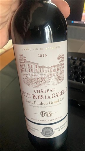 Bordeaux Saint-Émilion Grand Cru Grand Cru Château Petit Bois La Garelle 2016