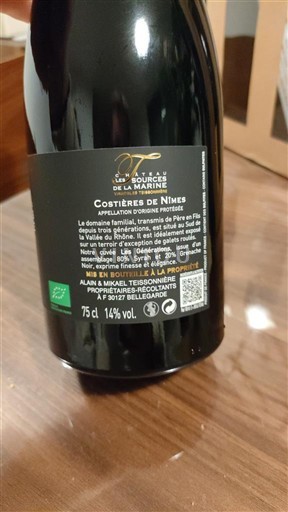 Vale do Ródano Costières de Nîmes Les Sources de la Marine 2024