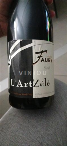 Rượu vang Rouge sec L'Art Zélé Domaine Faury 2017 Pháp Thung lũng Rhône Không được chỉ định AOC