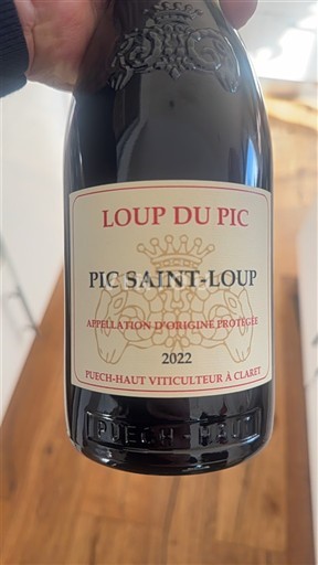 Langvedok Pic-saint-loup Puech-Haut Loup du Pic 2022