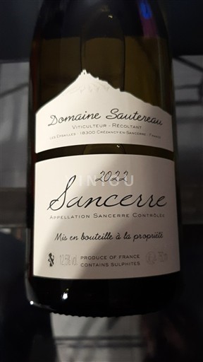 Loire-dalen Sancerre Domaine Sautereau 2022
