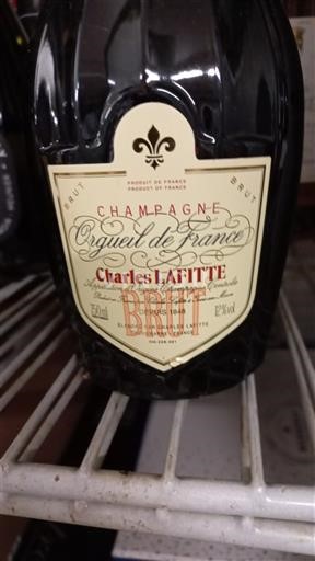 Champagne Șampanie Charles Lafitte Orgueil de France Brut Nemilésimat