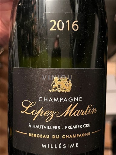 Šampanja Ni doloceno Lopez Martin Millésime 2016