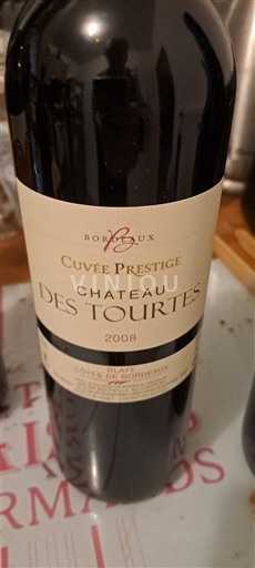 Bordeaux Blaye-Côtes-de-Bordeaux Château Des Tourtes Prestige 2008