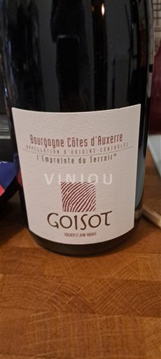 Burgund Bourgogne Côtes d'Auxerre Goisot L'Empreinte du Terroir Ohne Jahrgang