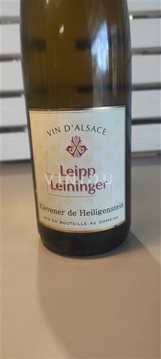 Alsace Heiligensteinin-Klevener Leipp Leininger Ei vuosikertaa