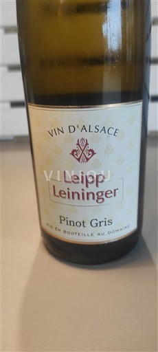 Alsace Leipp Leininger Pinot Gris 2014