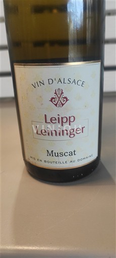 Alsace Leipp Leininger Muscat Không niên vụ