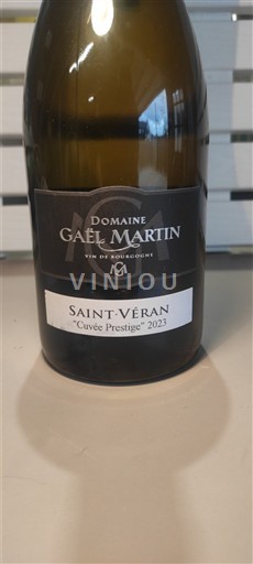 Bourgogne Saint-Véran Domaine Gaël Martin Prestige 2023