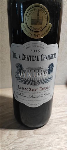 Bordeaux Lussac-saint-émilion Château Vieux Chambeau 2015