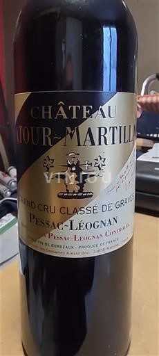 Burdeos Pessac-Léognan Grand Cru Château Latour-Martillac 2000