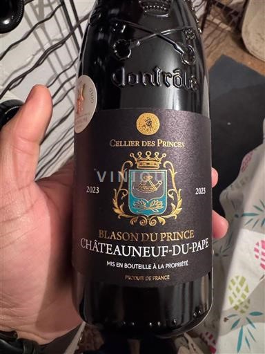 Valle del Ródano Châteauneuf-du-Pape. Cellier des Princes Blason du Prince 2023