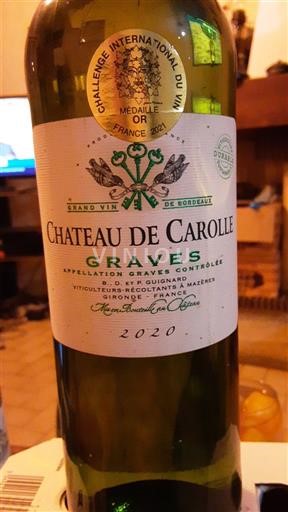Bordeaux Graves Château Carolle 2020