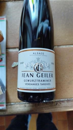 Alsace Jean Geiler Gewurztraminer Vendanges Tardives 2021