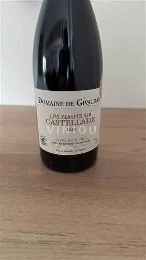 Rhônen laakso Côtes-du-rhône Domaine Givaudan Les Hauts de Castellade 2020