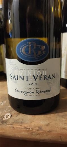 Borgonha Saint-Véran Domaine Gueugnon Remond 2016