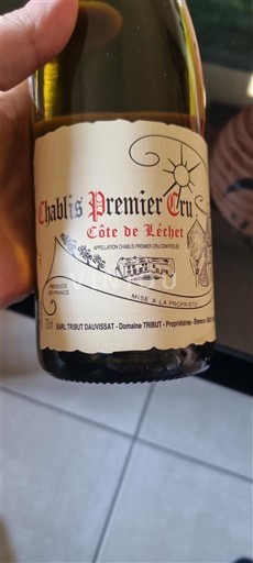 Burgundi Chablis Premier Cru Domaine Tribut Côte de Léchet 2021