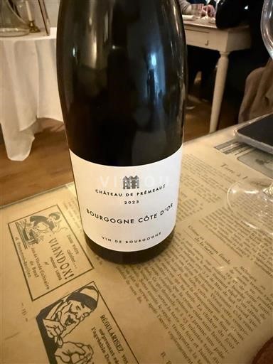 Burgundi Bourgogne Côte d'Or Château Premeaux 2023