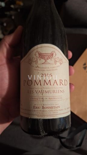 Borgoña Pommard Eric Bonnetain Les Vaumuriens 2016