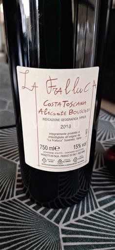 Toscane Niet gespecificeerd La Fralluca Alicante Bouschet 2018