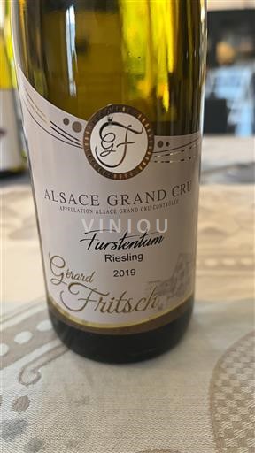 Alsace Riesling Grand Cru Gérard Fritsch Turckheim Riesling 2019