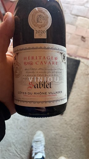 Rhône-dalen Ikke specificeret Héritage de Cavare Sablet 2020