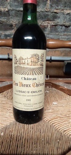 Bordeaux Lussac-saint-émilion Château Les Vieux Chênes 1981