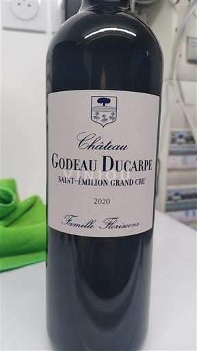 Bordeaux Saint-Émilion Grand Cru Grand Cru Château Godeau Ducarpe 2020